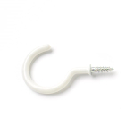 Cup Hooks 25mm White 9pc