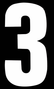 Number Replacements White
