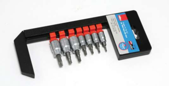 Torx Bit Set 7pc 3/8Inch Drive Rail Torx Bit Set 7pc 3/8Inch Drive Rail