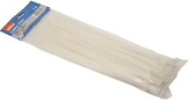 Hilka 50pc White Cable Ties 300mm x 7.2mm