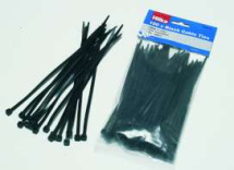 Hilka 100pc Black Cable Ties 150mm x 3.6mm