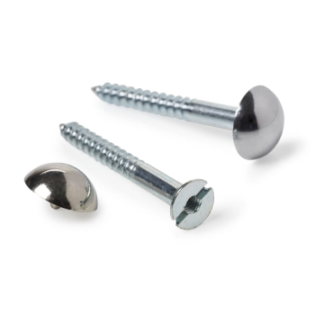 Mirror Screws 38mm Chrome 4pc Mirror Screws 38mm Chrome 4pc