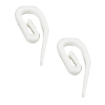 Curtain Hooks White/Nylonx80