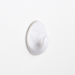 S/Adh Hooks l Oval/White 2pc