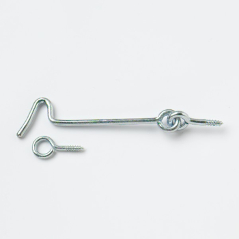 Gate Hooks+Eyes 75mm BZP 4pc Gate Hooks+Eyes 75mm BZP 4pc